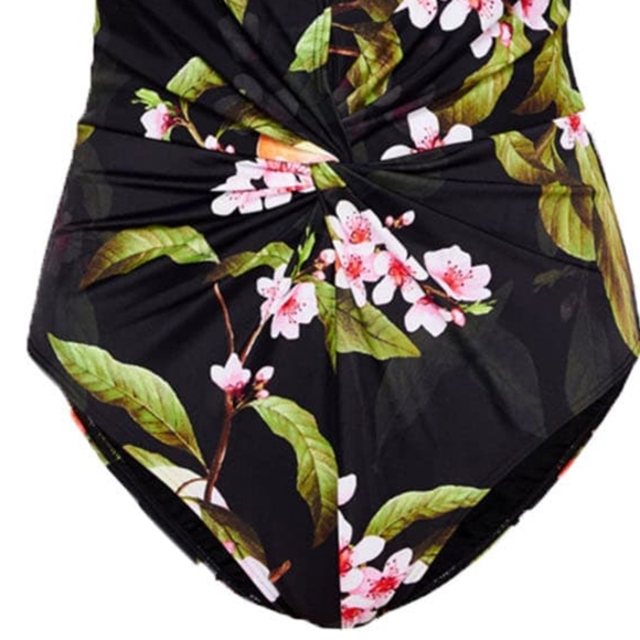 NWT Ted Baker Twissa One Piece Peach Blossom Swimsuit - Picture 5 of 6